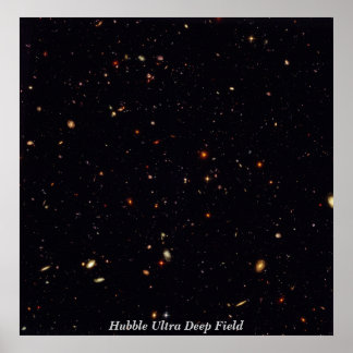 Pôster HubbleUltraDeepField, Hubble Campo Ultra Profundo