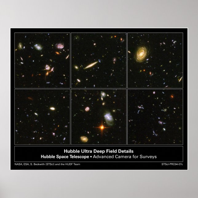 Poster HubbleUltraDeepFieldDetails-2004-07c (Frente)