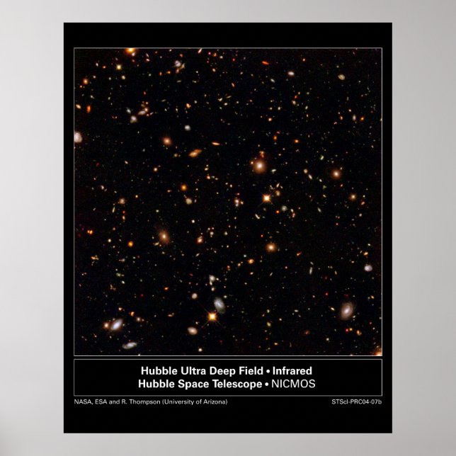 Poster HubbleUltraDeepFieldInfrared-2004-07b (Frente)