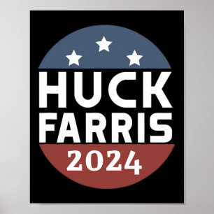 Poster Huck Farris Pro Trump Pro Freedom Kamala Não É Meu