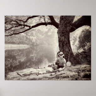 Poster Huckleberry & Tom (Edição Sepia)