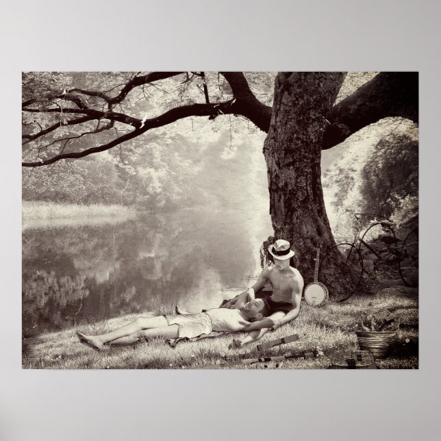 Poster Huckleberry & Tom (Edição Sepia) (Frente)