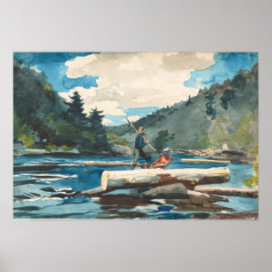 Poster Hudson River Logging Winslow Homer Fine Art
