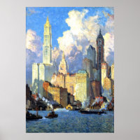 Hudson River Waterfront - Colin Campbell Cooper