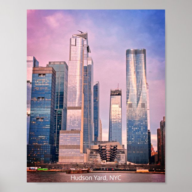 Poster Hudson Yard Manhattan New York Cityscape (Frente)