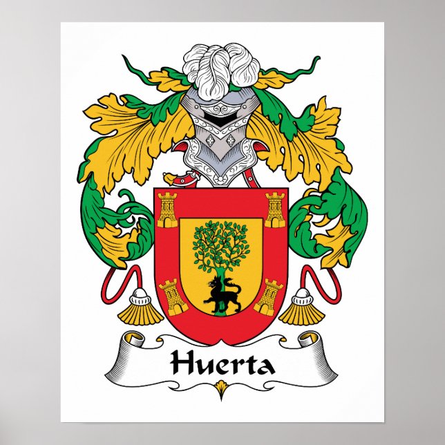 Pôster Huerta Family Crest (Frente)