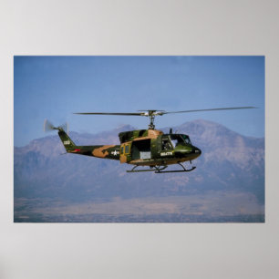 Pôster Huey gêmeo UH-1N