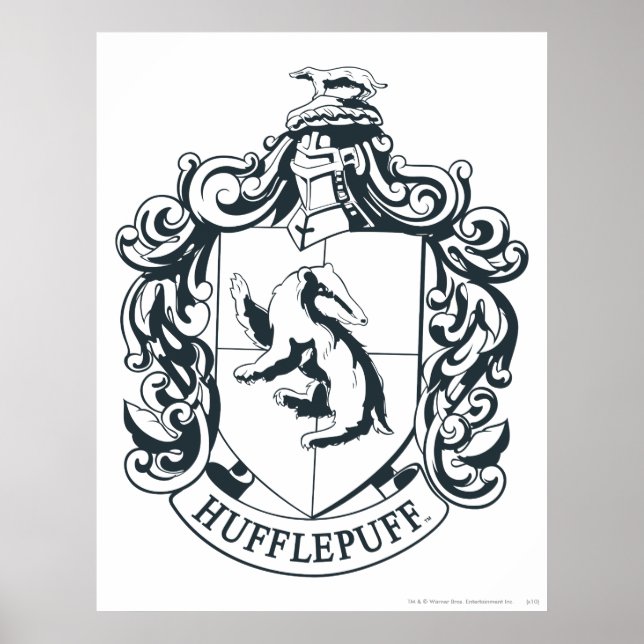 Pôster Hufflepuff Crest (Frente)