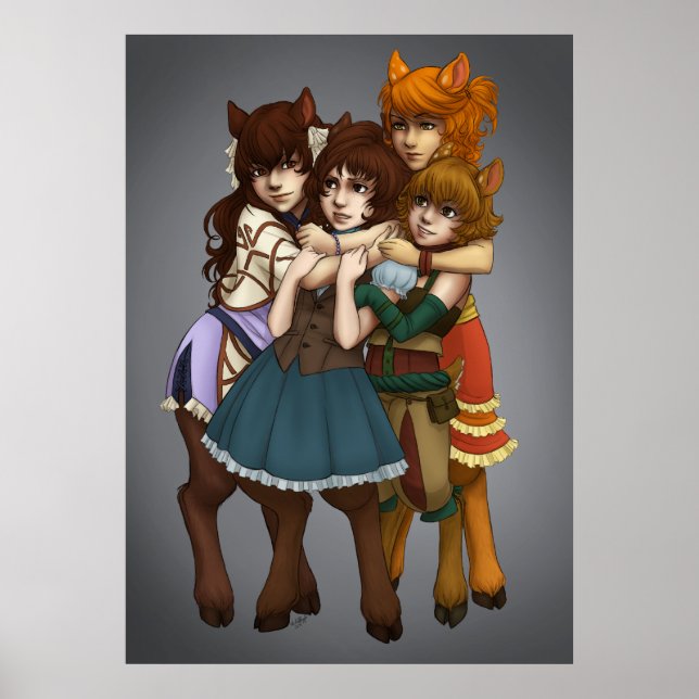 Poster Hug 4-Way (Frente)