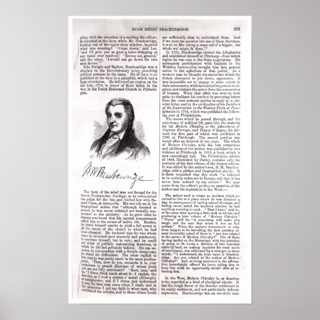 Poster Hugh Henry Brackenridge (Frente)