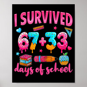 Poster Hugvyn eu sobrevivi 100 dias de escola 67 sorvete