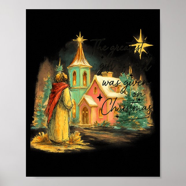 Poster Hugvyn Greatest Gift Of All Religious Christmas Na (Frente)