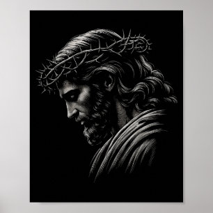 Poster Hugvyn Jesus Rosto Coroa De Espinhos Deus Bíblia C