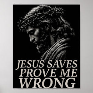 Poster Hugvyn Jesus Salva, Prove-me Errado Fé Cristã