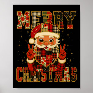 Poster Hugvyn Natal Papai Noel Feliz de Patchwork Chris