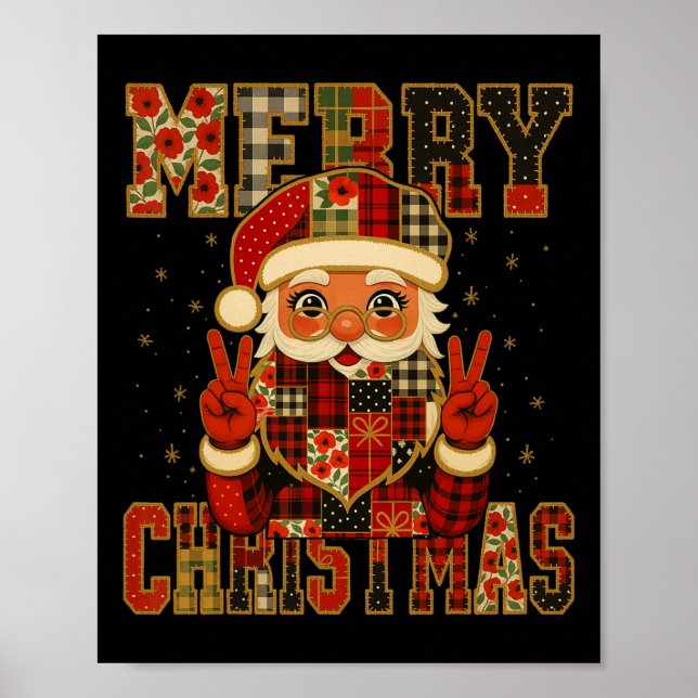 Poster Hugvyn Natal Papai Noel Feliz de Patchwork Chris (Frente)