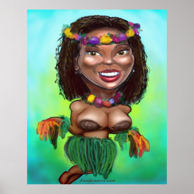 Poster Hula Dancer (Frente)