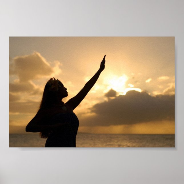 Pôster Hula na praia (Frente)