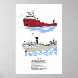 Poster Hull 287 Excelente Lagos Histórico do Freighter
