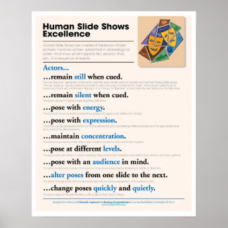 Poster Human Slide Shows Excellence