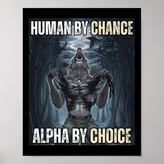 Poster Humano Por Chance Alpha Por Escolha Legal Engraçad