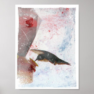 Pôster Humming Bird Digital Art