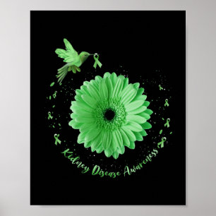 Poster Hummingbird Girassol Verde Fita Rim