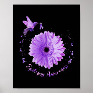Poster Hummingbird Roxo Roxo Roxo Roxo Epilepsia Atenção