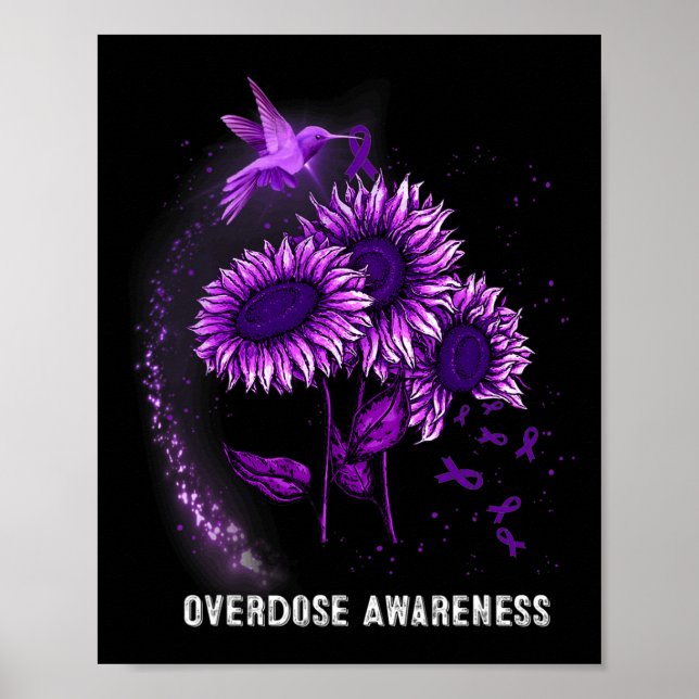 Poster Hummingbird Sobredosagem de girassol Sensibilizaçã (Frente)