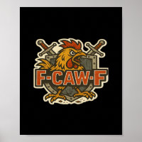 Humor Corvo Engraçado F-Caw-F Gótico
