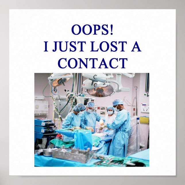 Poster humor de doutor engraçado (Frente)