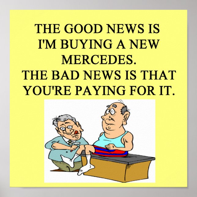 Poster humor de doutor engraçado (Frente)