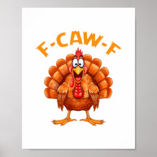 Poster Humor de frango engraçado F-caw-f Meme de peru Th