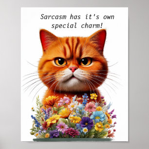 Poster Humor de gato - SARCASM
