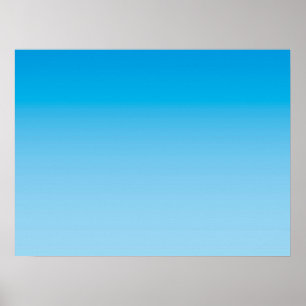 Poster HUMOR DE INVERNO – Azul Gelo claro a profundo