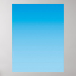 Poster HUMOR DE INVERNO – Azul Gelo claro a profundo