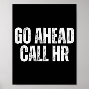 Poster Humor de Trabalho Divertido para Funcionários de E