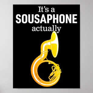 Poster Humor Divertido de Sousafone para o Orgulhoso Sous