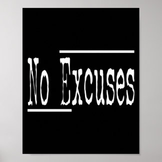 Poster Humor Divertido Desculpas Treino Academia Atletas