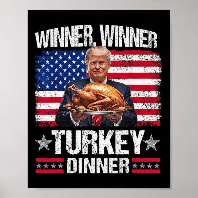 Poster Humor Engraçado Vencedor do Trump (Frente)