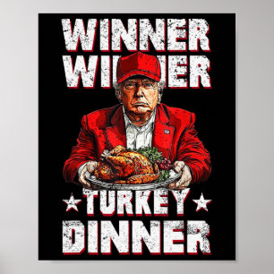 Poster Humor Engraçado Vencedor Turquia Janta Thanksgivi