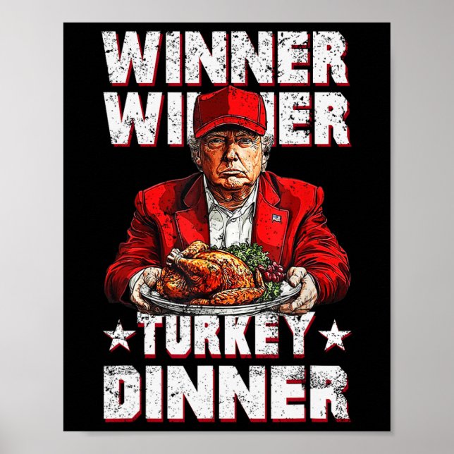 Poster Humor Engraçado Vencedor Turquia Janta Thanksgivi (Frente)
