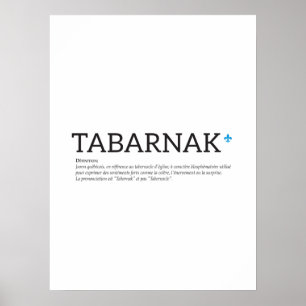 Pôster Humor Francês Juron Joual Tabanak Québec
