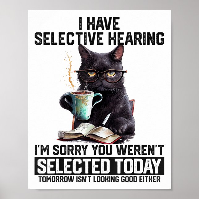 Poster Humor Sarcasmo Dizendo Presente De Gato Para Mulhe (Frente)