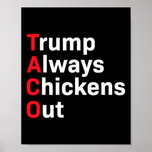 Poster Humor Taco Trump Sempre Fala