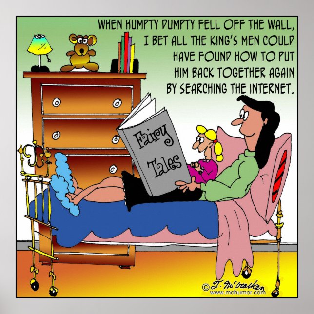 Pôster Humpty Dumpty e a Internet (Frente)