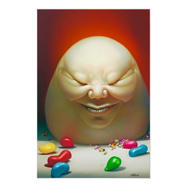 Pôster Humpty Dumpty Tinha uma Grande Coleção de Feijões  (Frente)