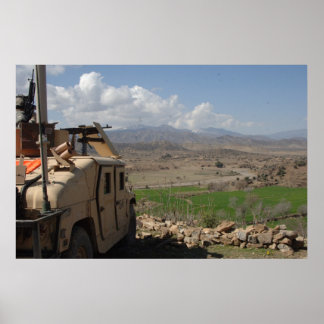 Pôster Humvee no Afeganistão