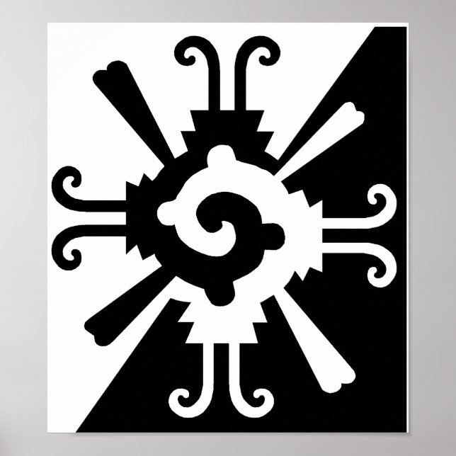 Pôster Hunab Ku-Black e White (Frente)