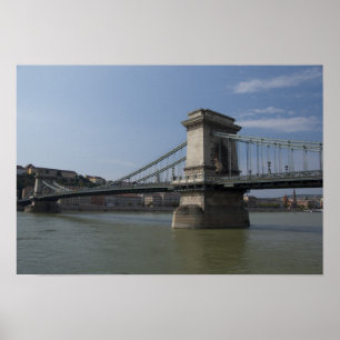 Pôster Hungary, capital city of Budapest. Historic 3